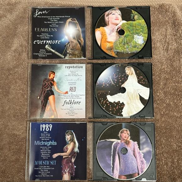 Taylor Swift The Eras Tour Movie (Taylor’s Version) Fanmade 3 CD Set - Picture 3 of 9